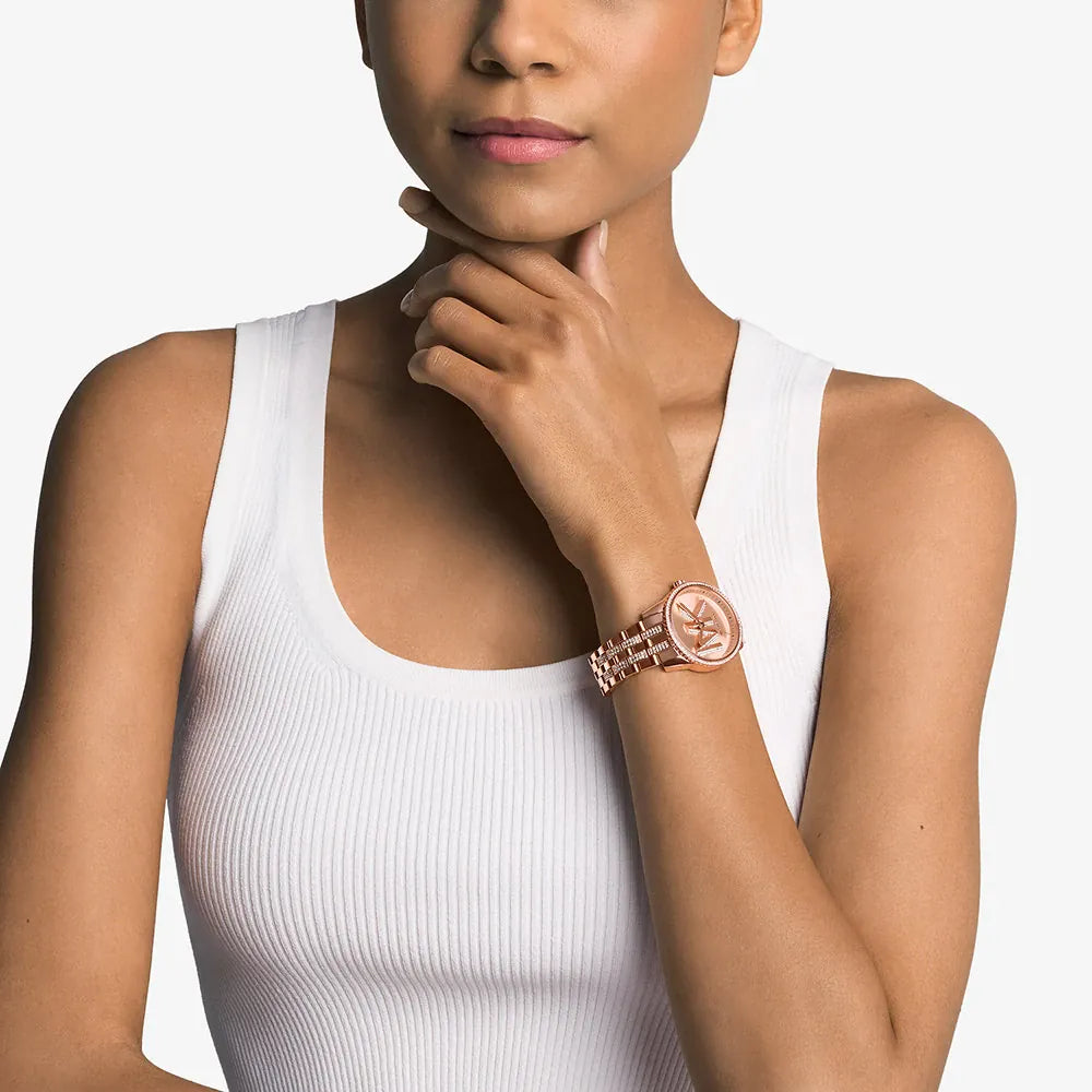 Michael Kors MK7541 glamorous rose gold women's watch
