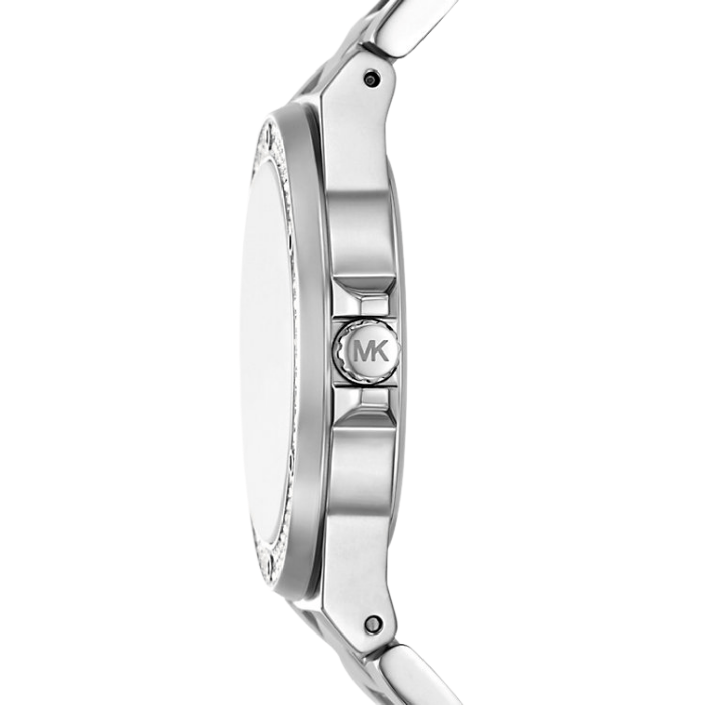 Michael Kors MKO1188 37mm luxury silver bracelet watch