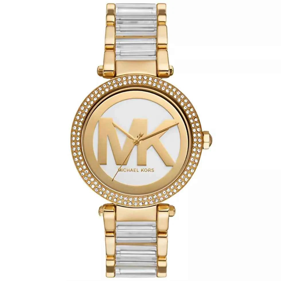 Michael Kors Parker MKO1066 Women's Gold & Acetate Watch 39mm