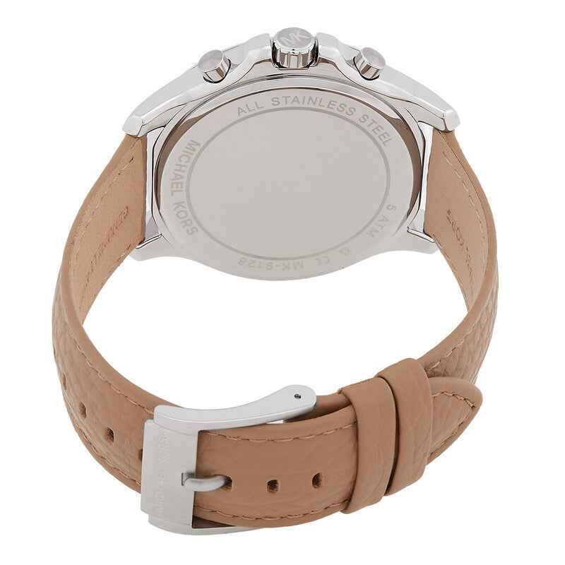 Michael Kors Pilot MK9128 Men's Blue Dial Brown Leather Chronograph Watch