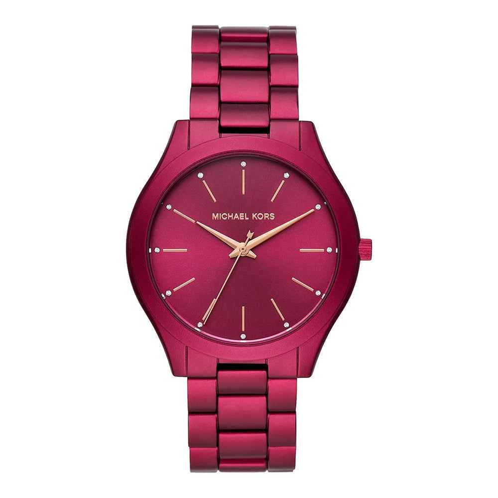 Michael Kors Runway Slim MK4505 Women's Pink Dial Pink Stainless Steel Watch
