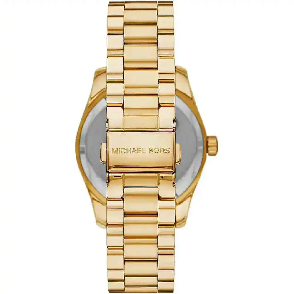 Michael Kors Lexington Gift Set MK1079SET Women's Mother-of-Pearl Dial Gold-Tone Stainless Steel Watch