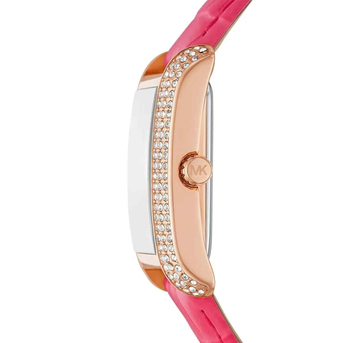 Michael Kors Emery MK2984 Women's Rose Gold Dial Pink Leather Watch