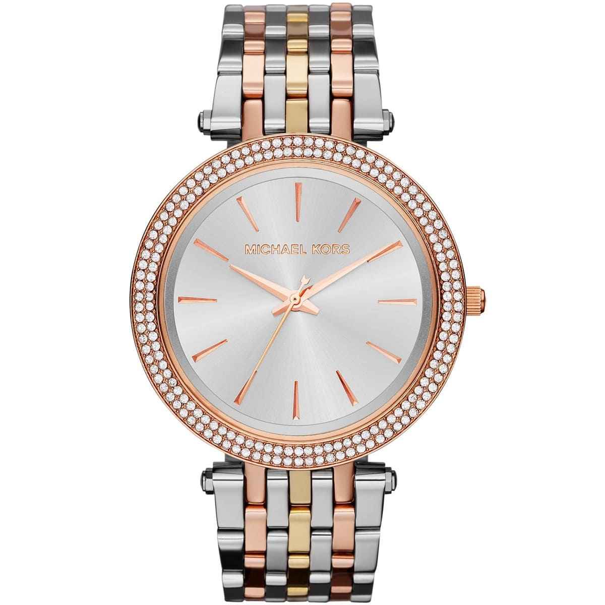 Michael Kors Darci MK3203 Women's Silver Dial Tri-Tone Stainless Steel Watch