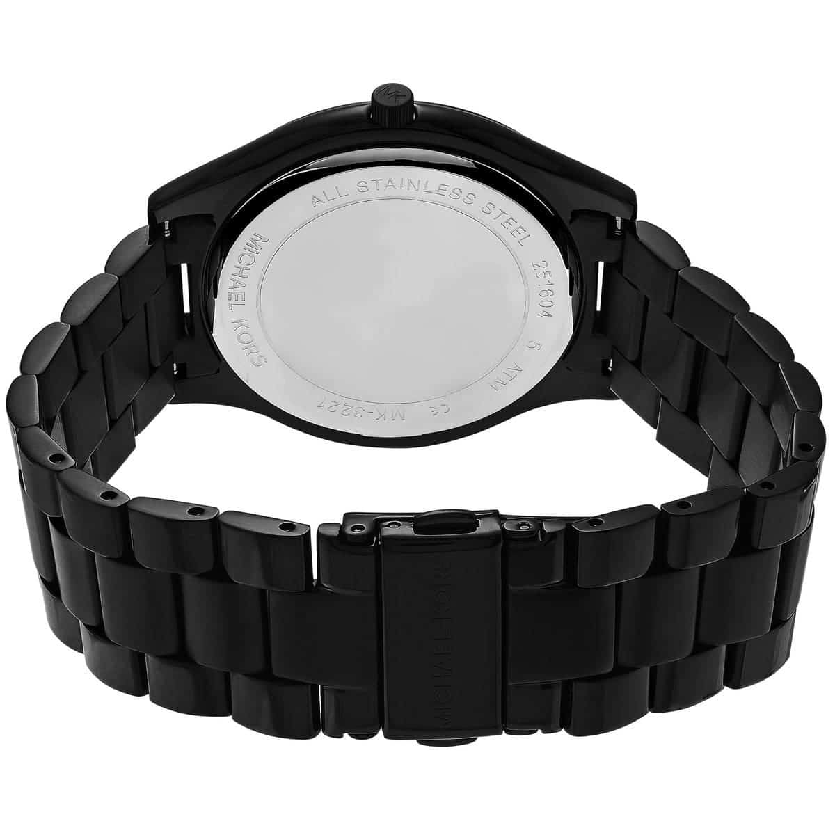 Back case of Michael Kors Runway MK3221 quartz watch