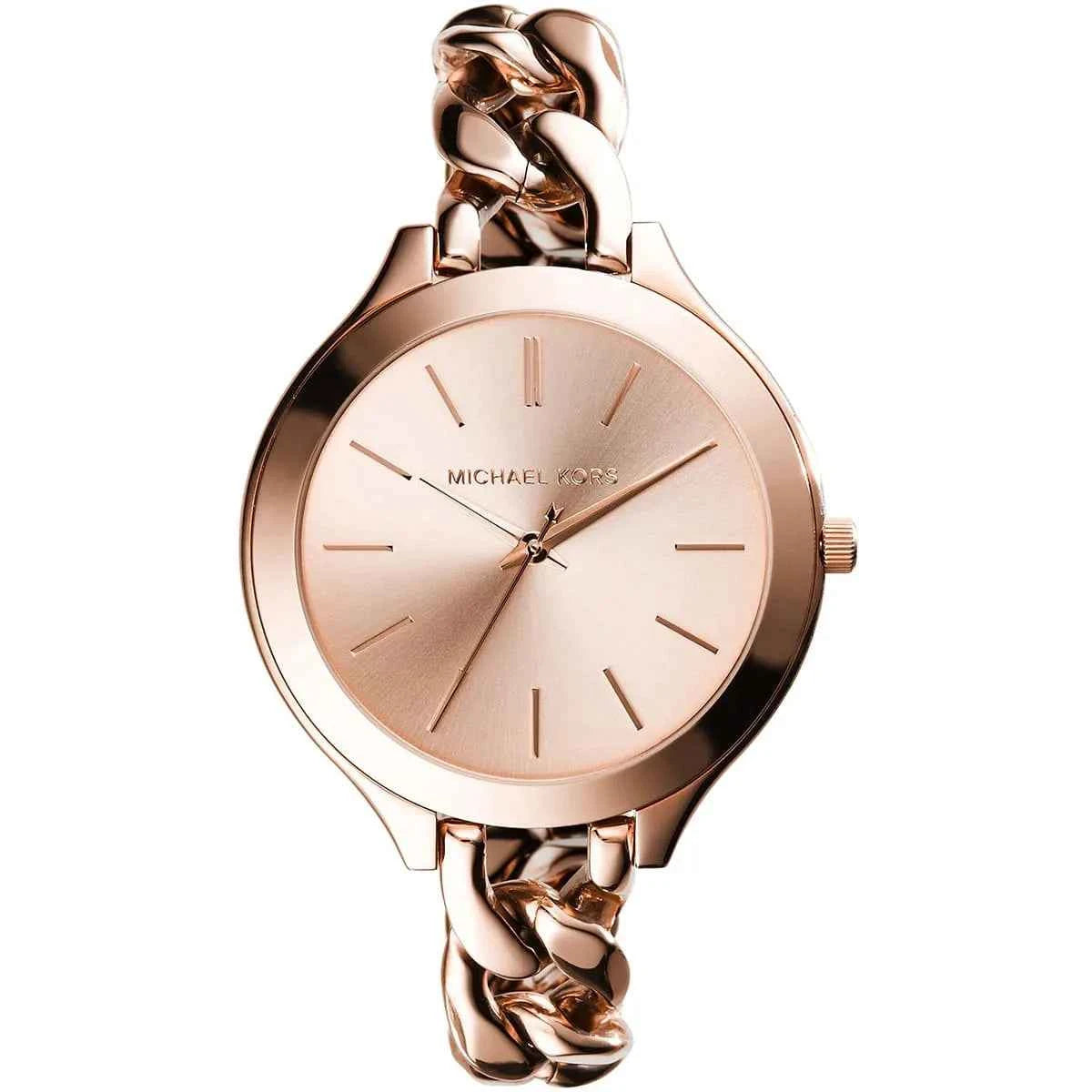 Michael Kors Runway Slim MK3223 Women's Rose Gold Dial Rose Gold Stainless Steel Watch
