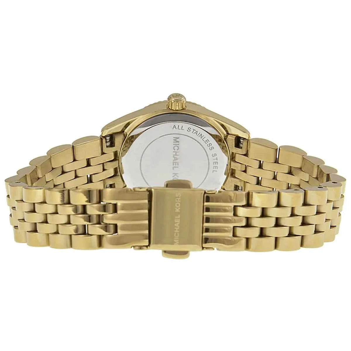 Michael Kors Lexington Mini MK3271 Women's Blue Dial Gold Stainless Steel Watch