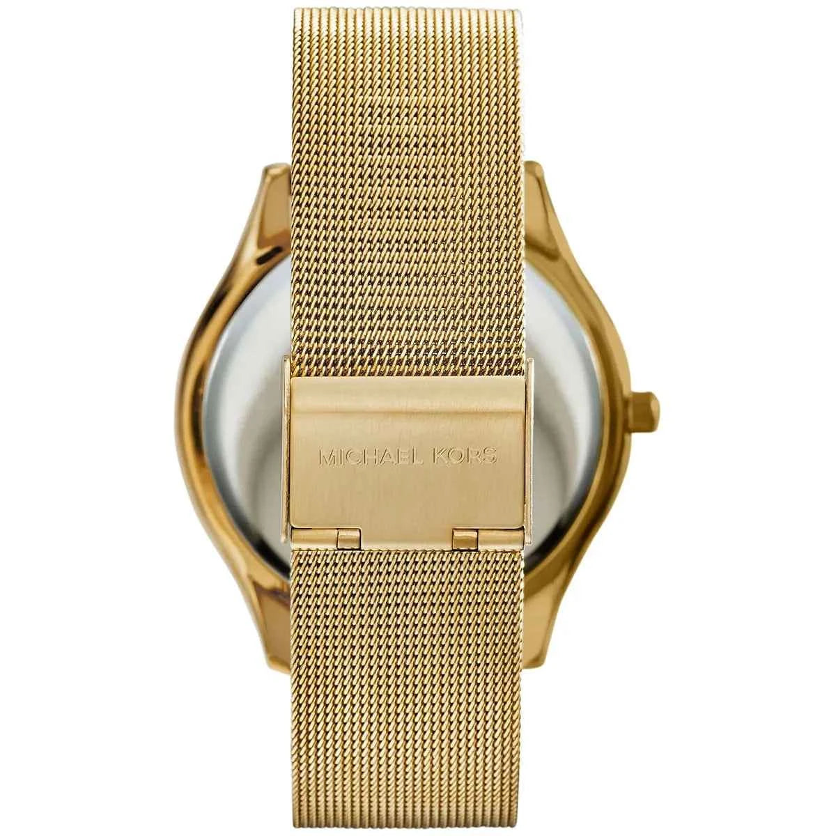Michael Kors Slim Runway MK3282 Women's Gold Dial Gold Stainless Steel Watch