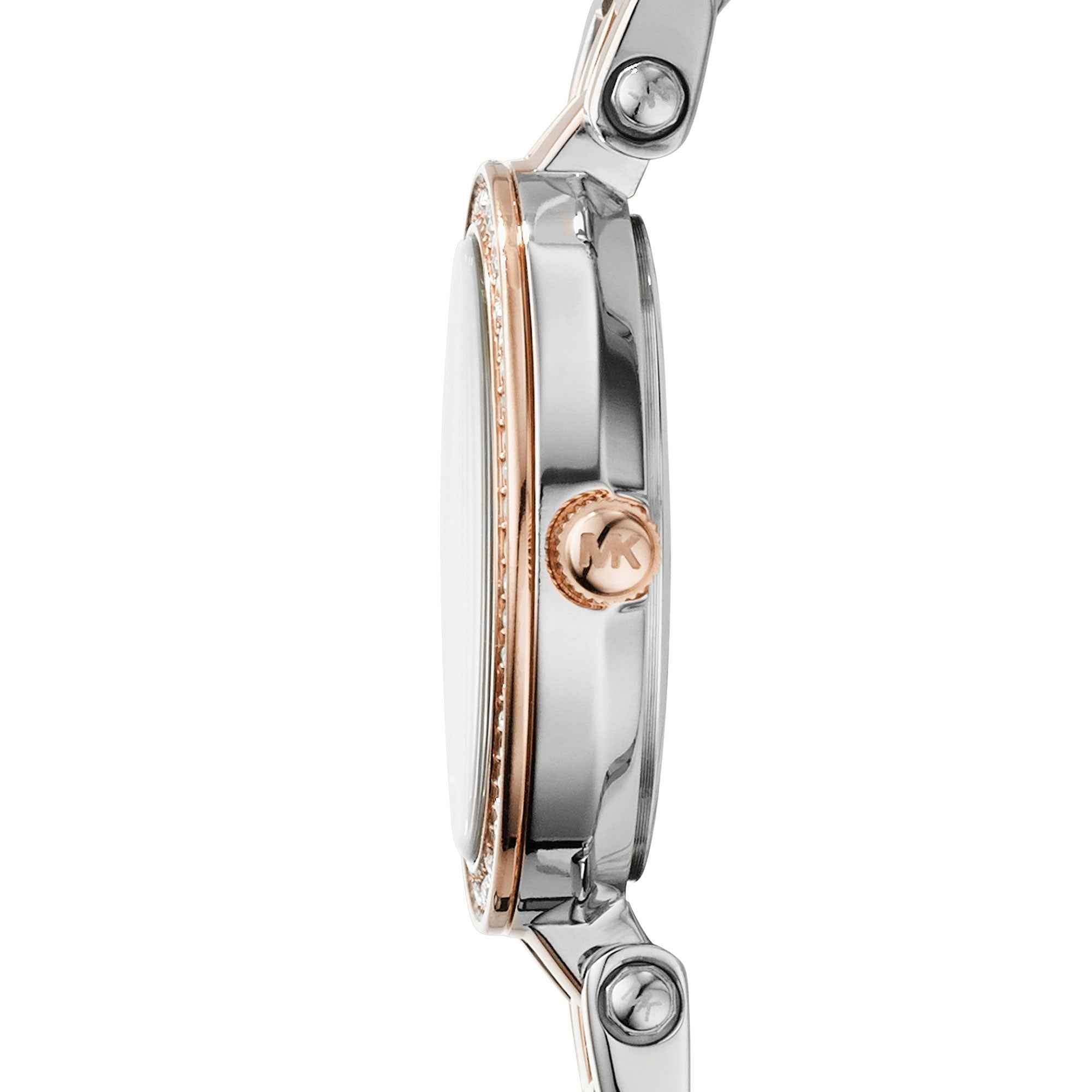Michael Kors Darci MK3298 Women's Silver Dial Two-Tone Stainless Steel Watch