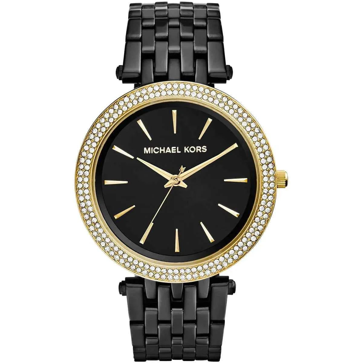 Michael Kors Darci MK3322 Women's Black Dial Black Stainless Steel Watch
