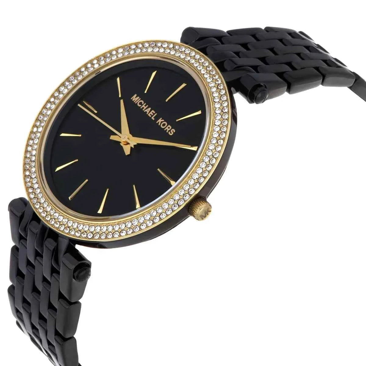 Michael Kors Darci MK3322 Women's Black Dial Black Stainless Steel Watch