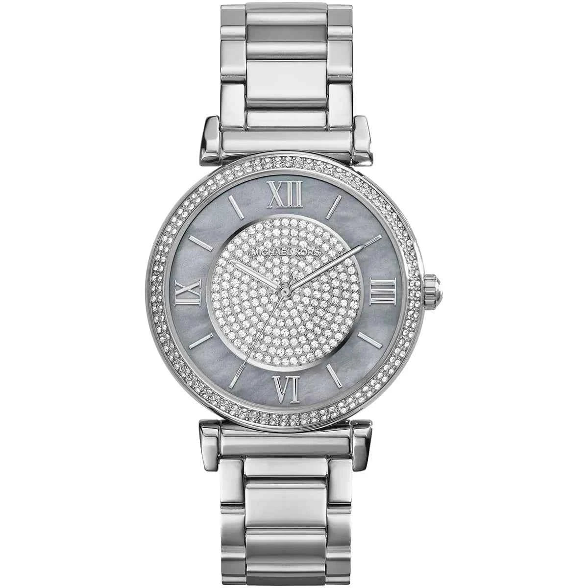 Michael Kors Catlin MK3331 Women's White Dial Silver Stainless Steel Watch