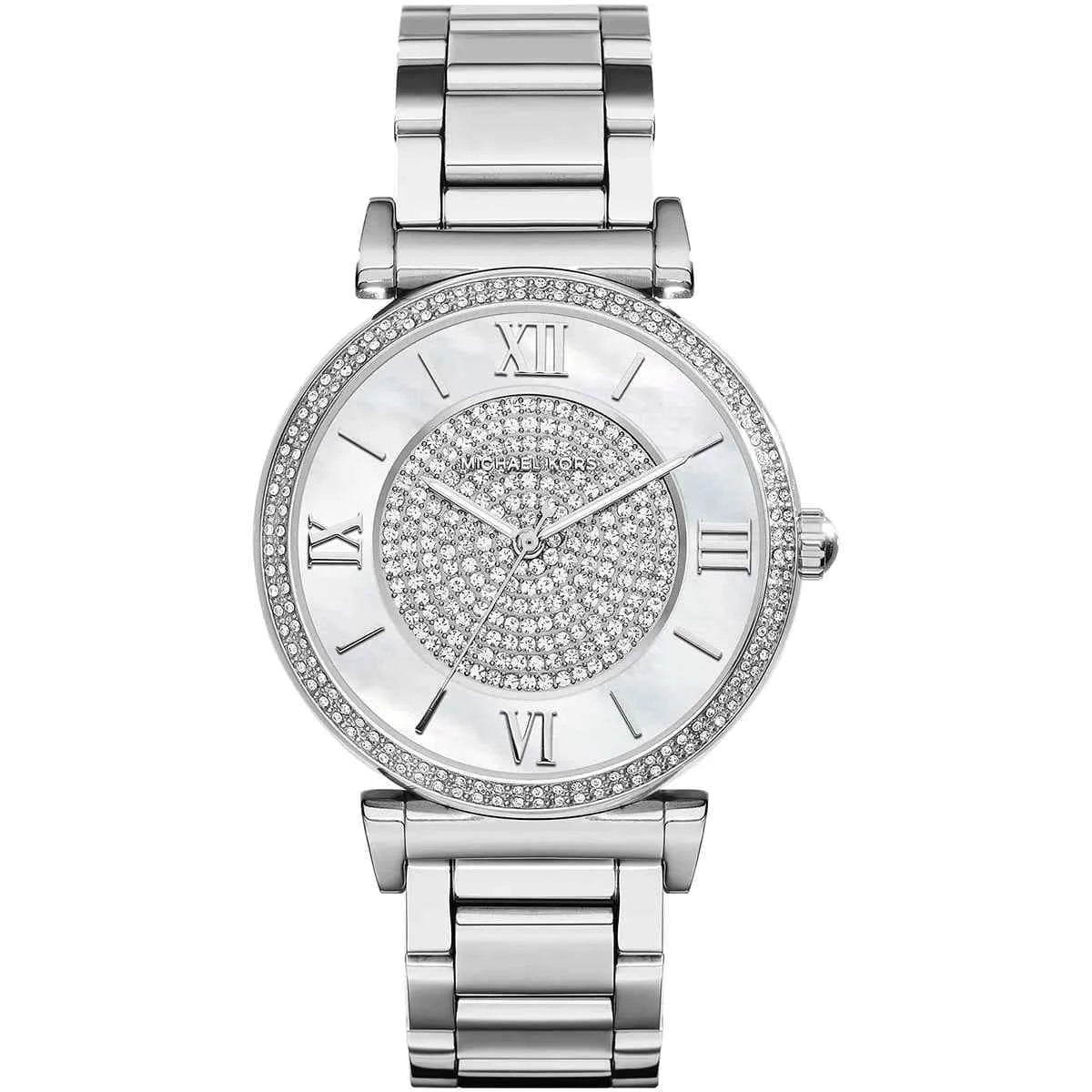 Michael Kors Catlin MK3355 Women's White Dial Silver Stainless Steel Watch