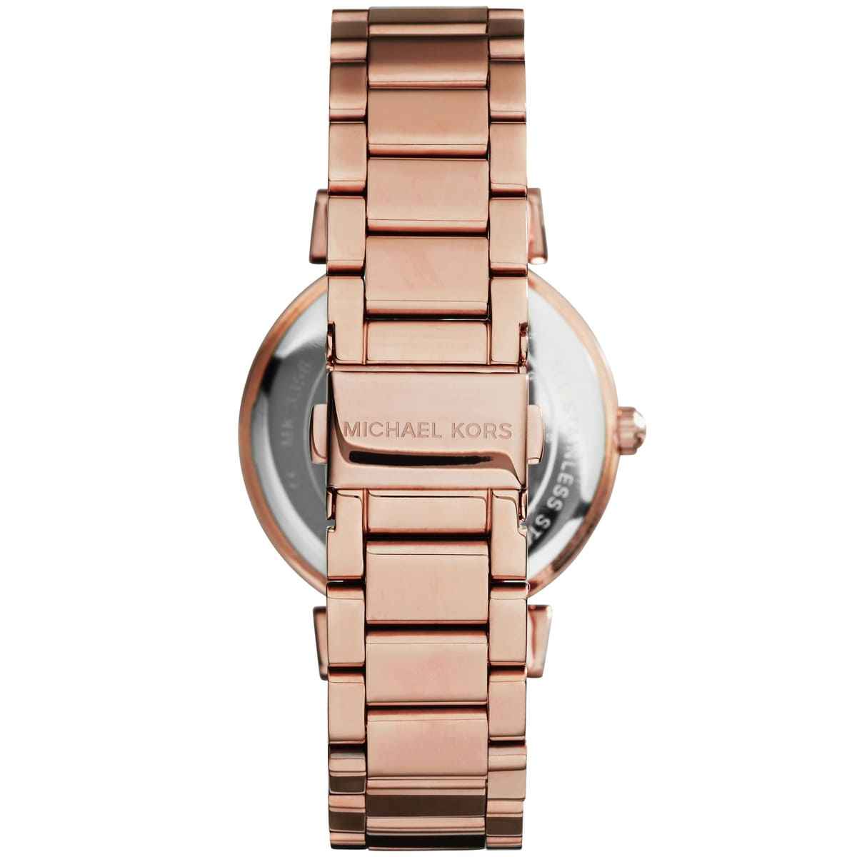 Michael Kors Catlin MK3356 Women's Black Dial Rose Gold Stainless Steel Watch