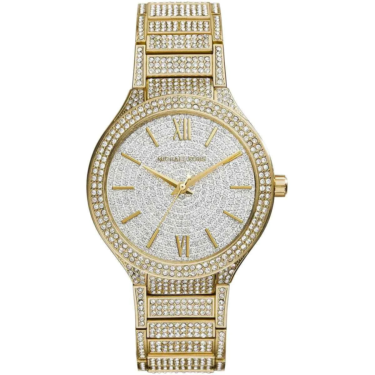 Michael Kors Kerry MK3360 Women's Silver Dial Gold Stainless Steel Watch