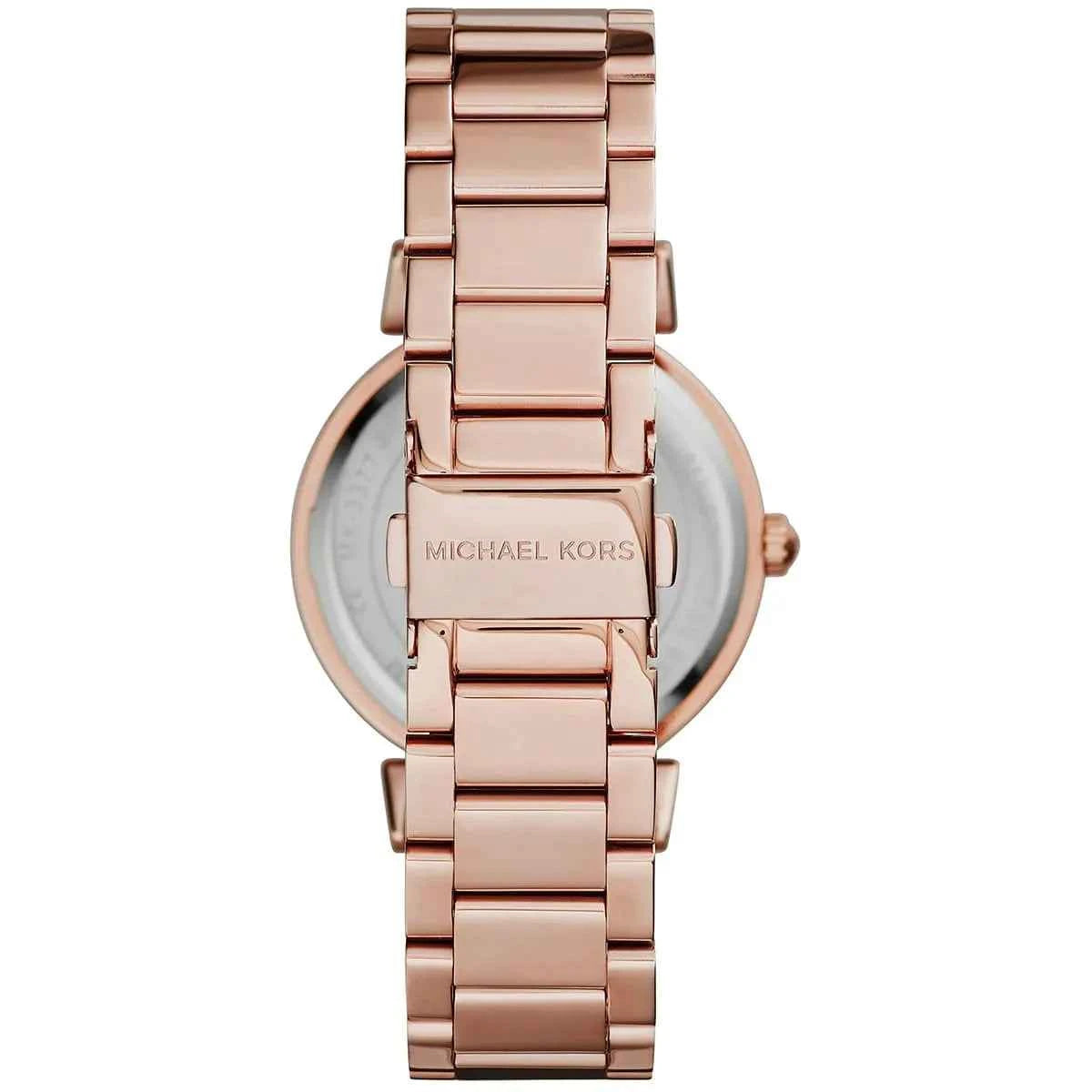Michael Kors Catlin MK3377 Women's Red Dial Rose Gold Stainless Steel Watch