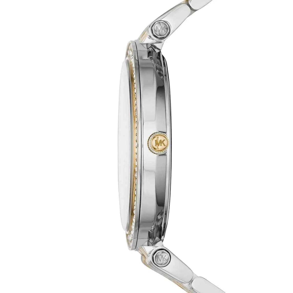 Michael Kors Darci MK3401 Women's Blue Dial Silver & Gold Stainless Steel Watch