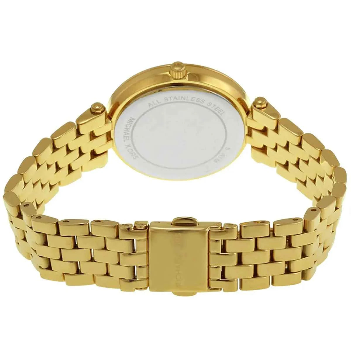 Michael Kors Darci MK3408 Women's Orange Dial Gold Stainless Steel Watch