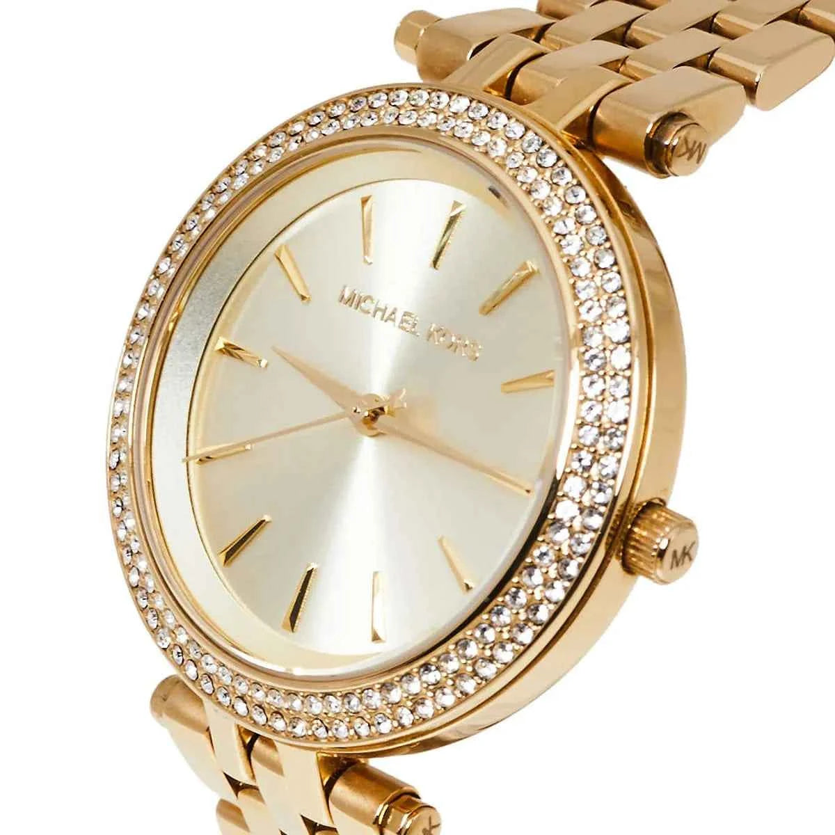 Michael Kors Darci Mini MK3430 Women's Gold Dial Stainless Steel Watch