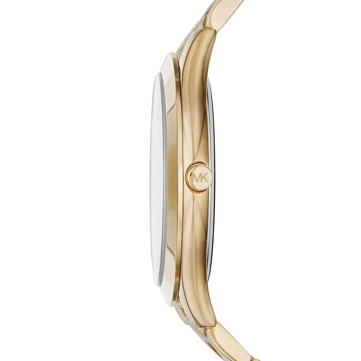 Michael Kors Runway Slim MK3435 Women's Green Dial Gold Stainless Steel Watch