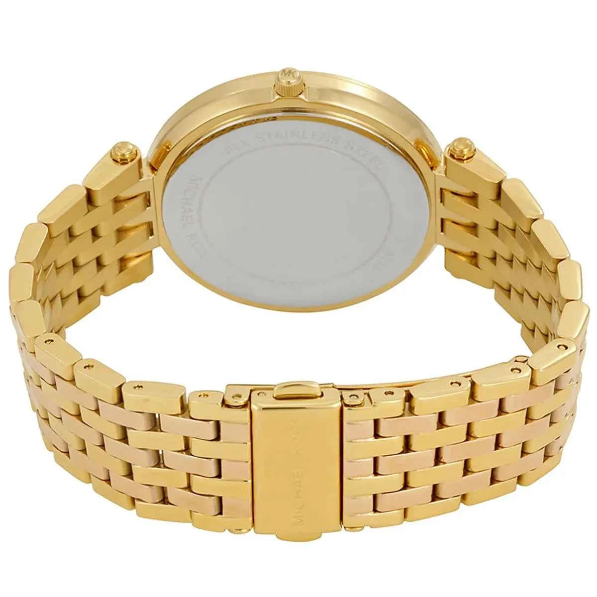 Michael Kors Darci MK3507 Women's Pink Dial Gold Stainless Steel Watch