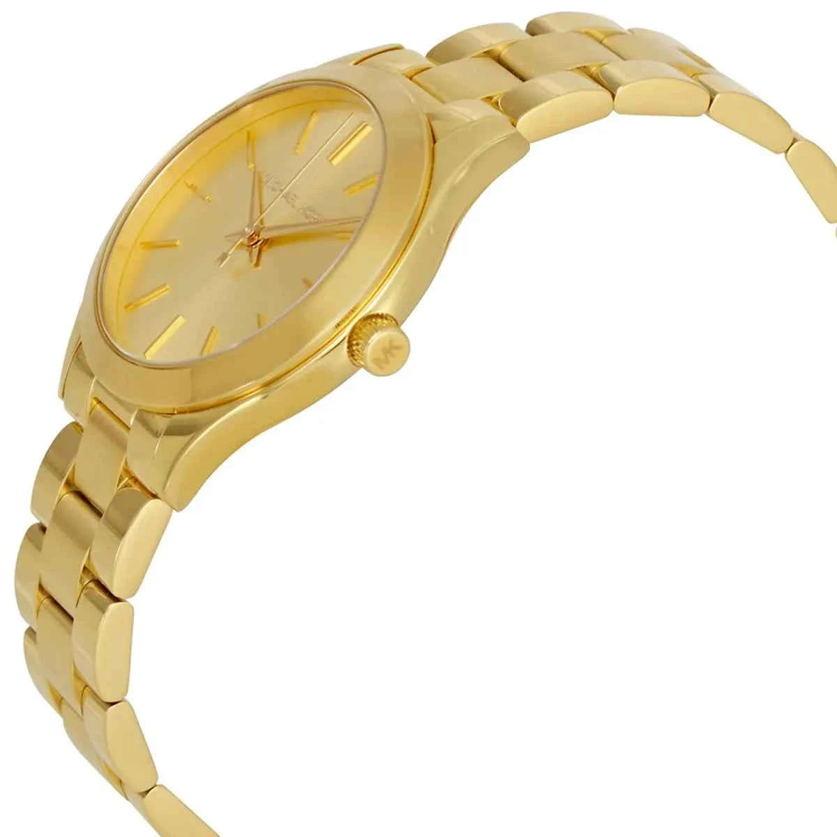 Michael Kors Runway Slim Mini MK3512 Women's Gold Dial Gold Stainless Steel Watch