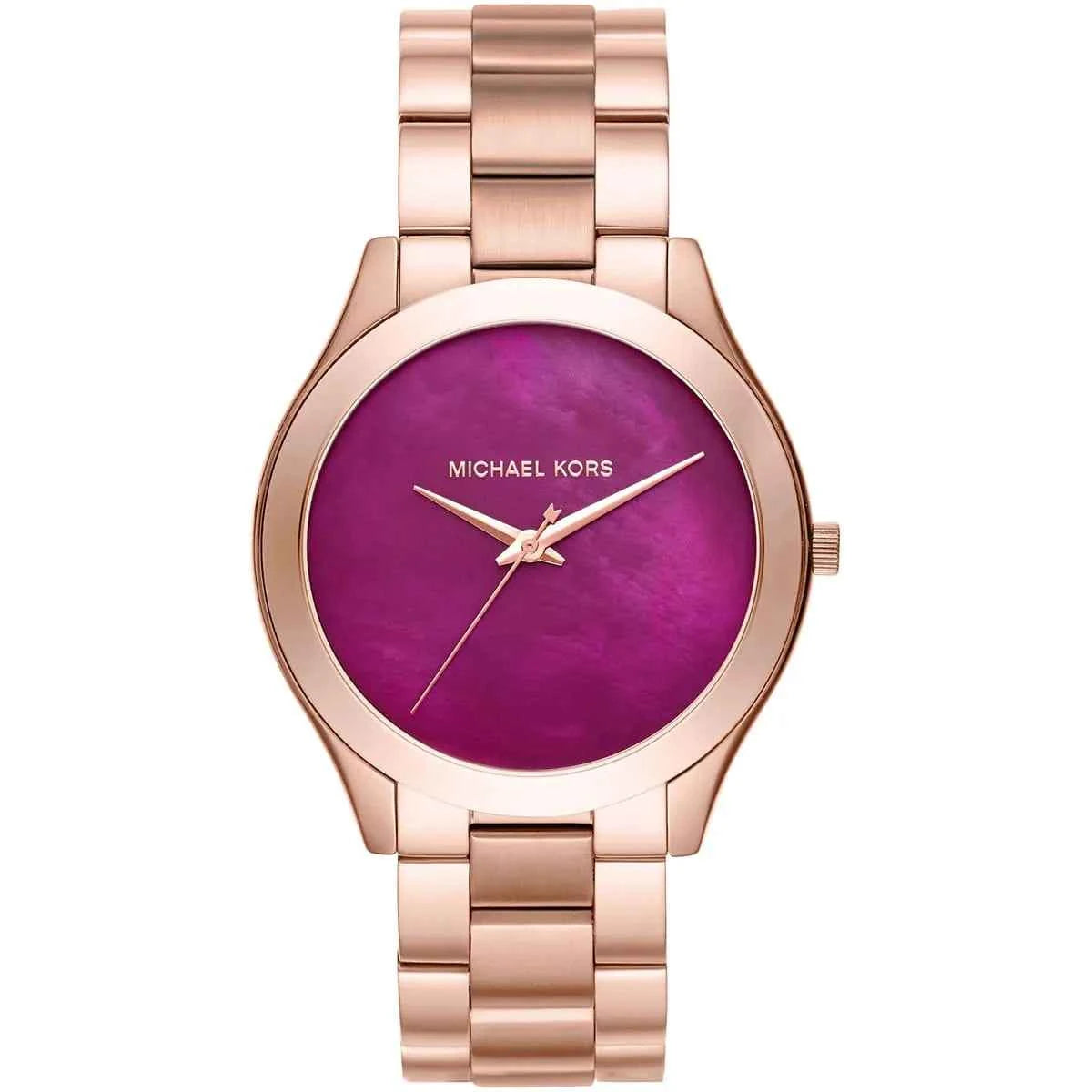 Michael Kors Runway Slim MK3550 Women's Pink Dial Rose Gold Stainless Steel Watch