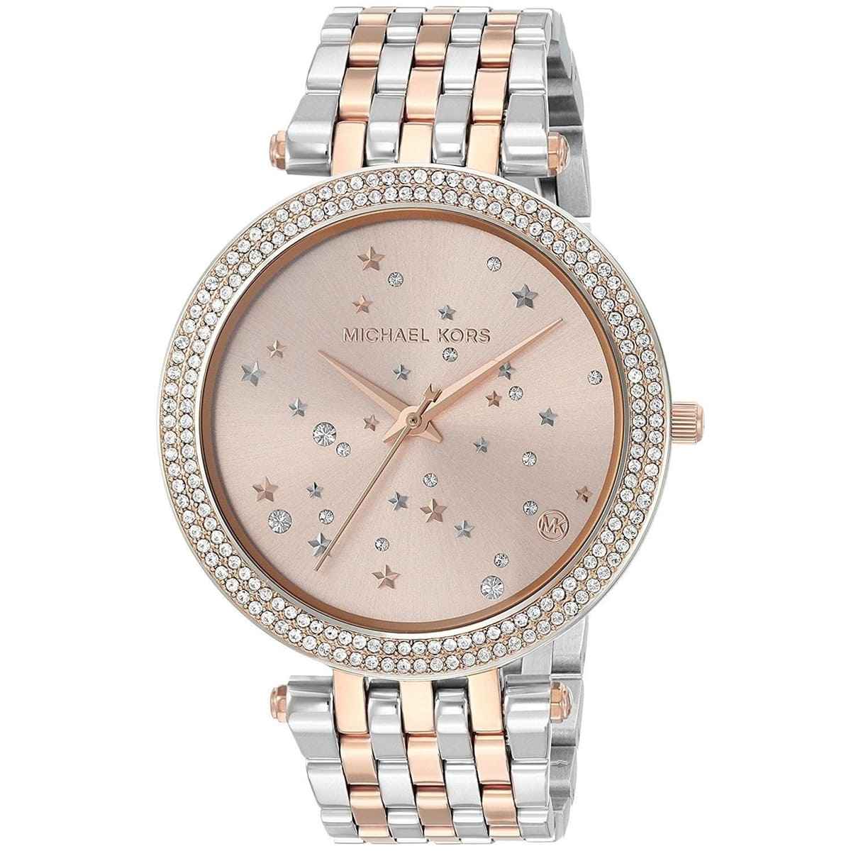 Michael Kors Darci MK3726 Women's Silver & Rose Gold Stainless Steel Watch