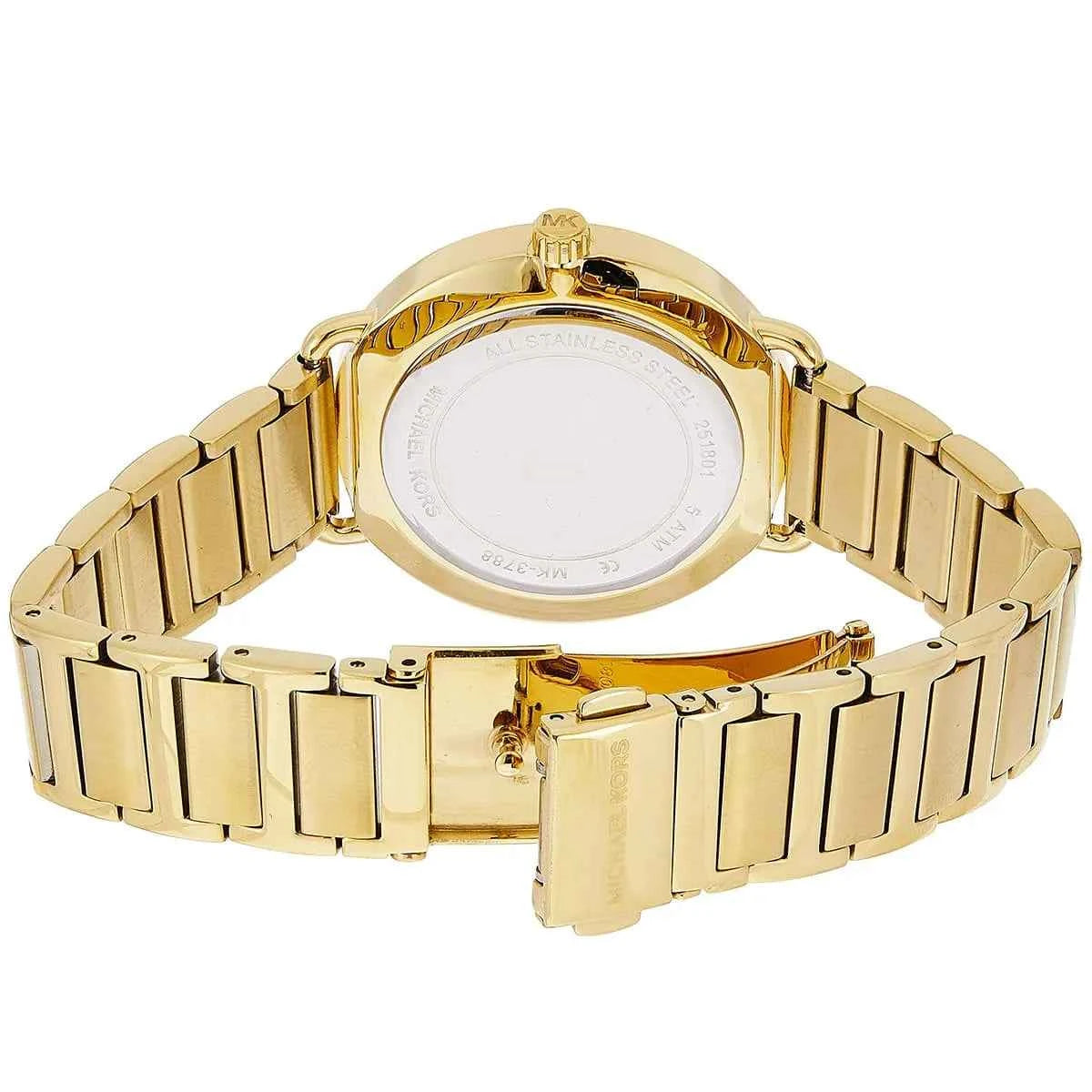 Michael Kors Portia MK3788 Women's Black Dial Gold Stainless Steel Watch