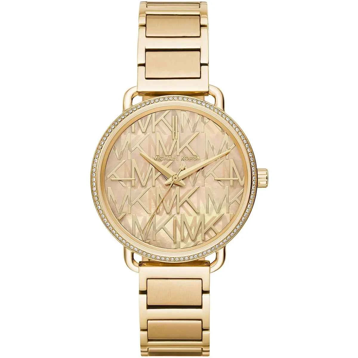 Michael Kors Portia MK3886 Women's Gold Dial Gold Stainless Steel Watch