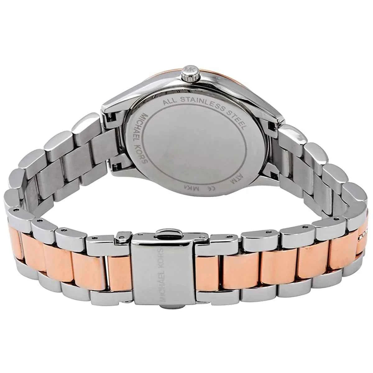 Michael Kors Lauryn MK3929 Women's Silver & Rose Gold Stainless Steel Watch
