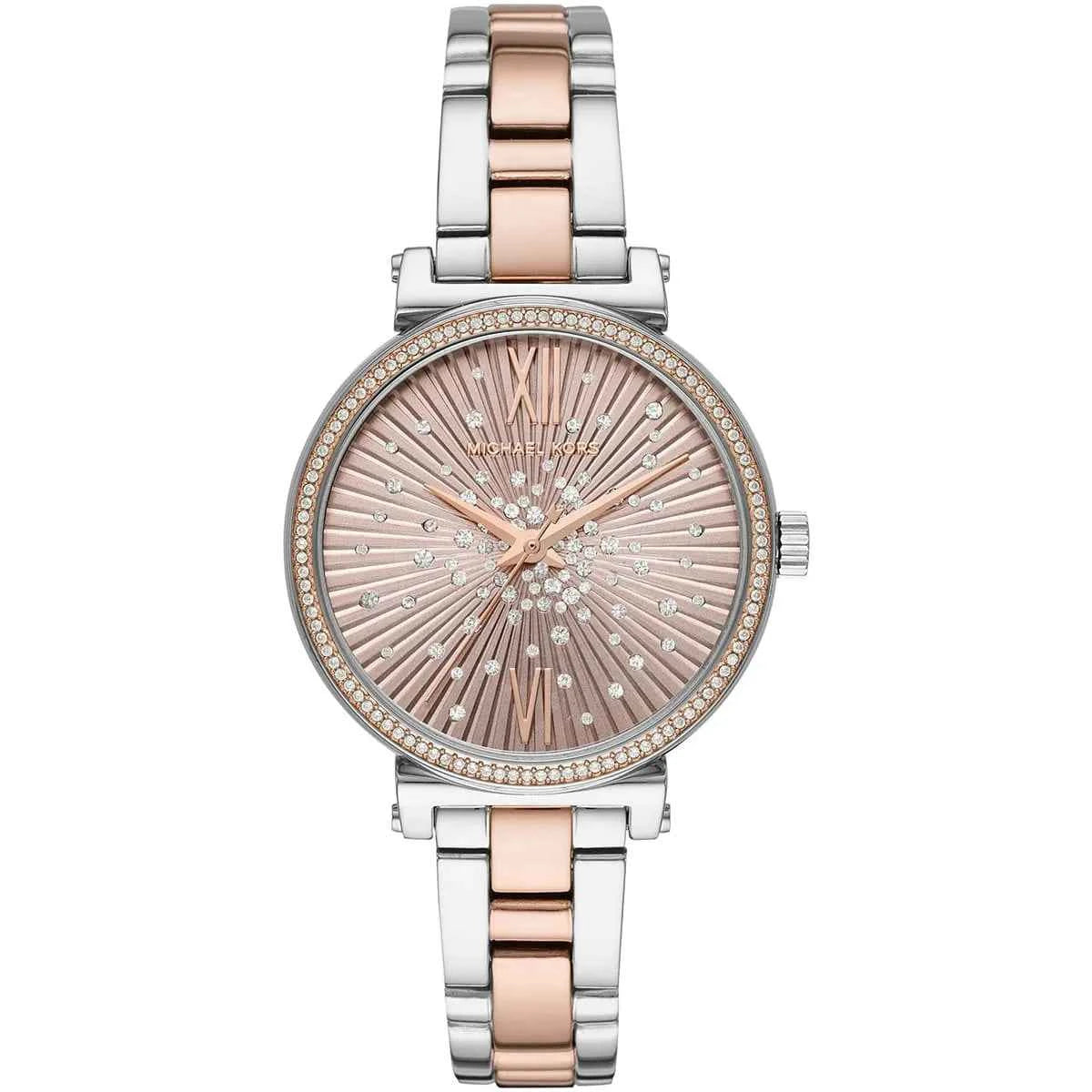 Michael Kors Sofie MK3972 Women's Silver & Rose Gold Stainless Steel Watch