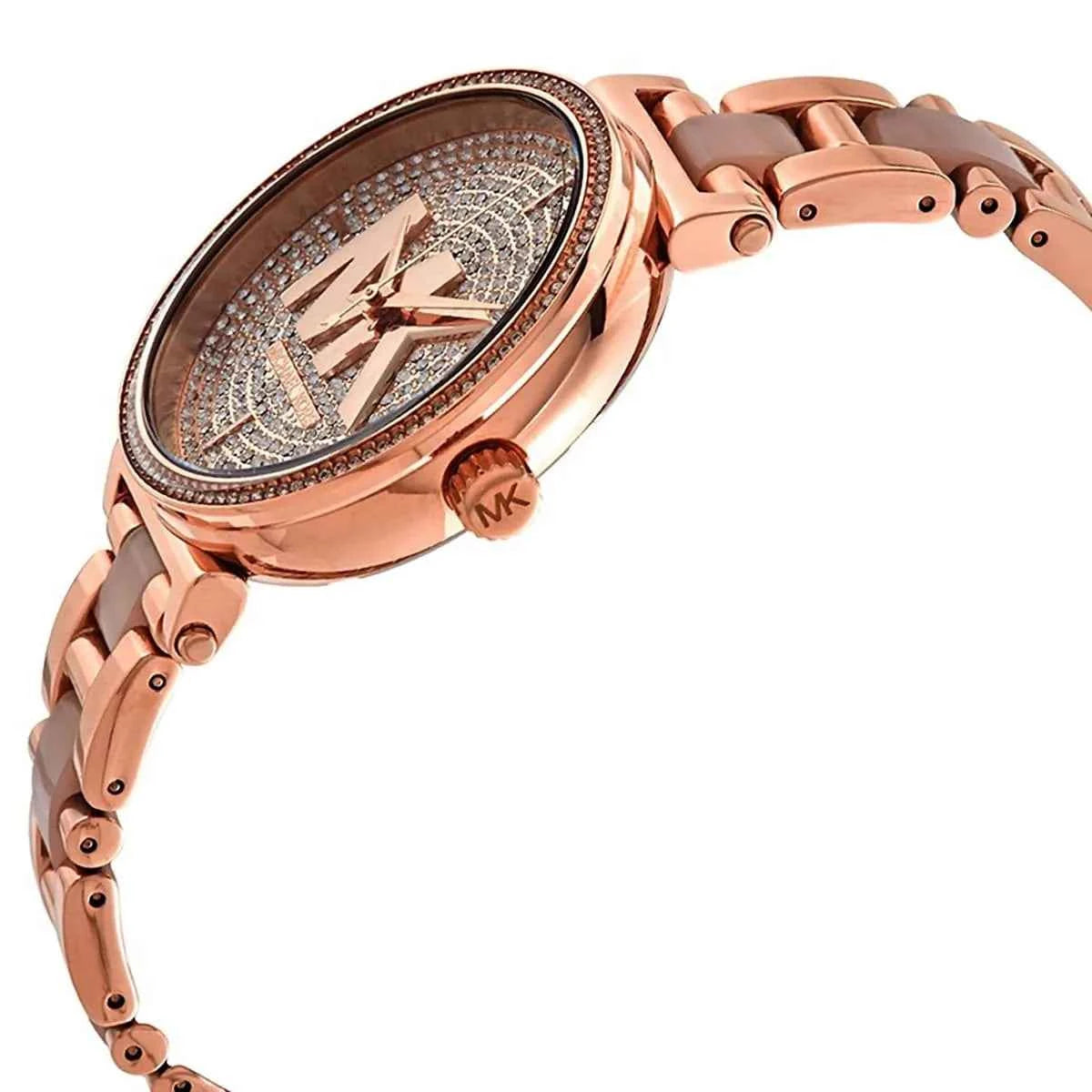 Michael Kors Sofie MK4336 Women's Rose Gold Dial Pink & Rose Gold Stainless Steel Watch