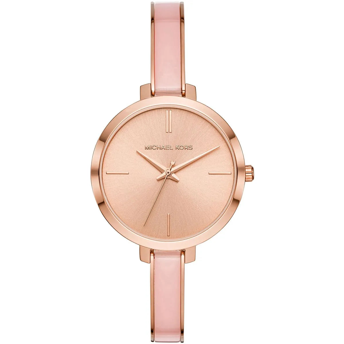 Michael Kors Jaryn MK4343 women's rose gold dial rose gold stainless steel watch front view