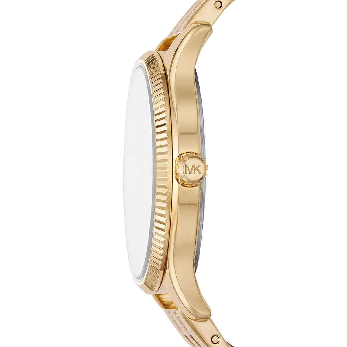 Michael Kors Lexington MK4492 Women's White Dial Gold Stainless Steel Watch