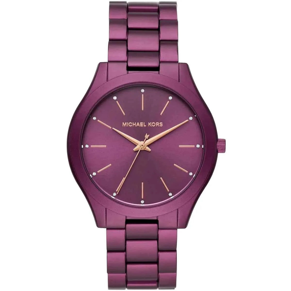 Michael Kors Runway Slim MK4507 Women's Purple Dial Purple Stainless Steel Watch