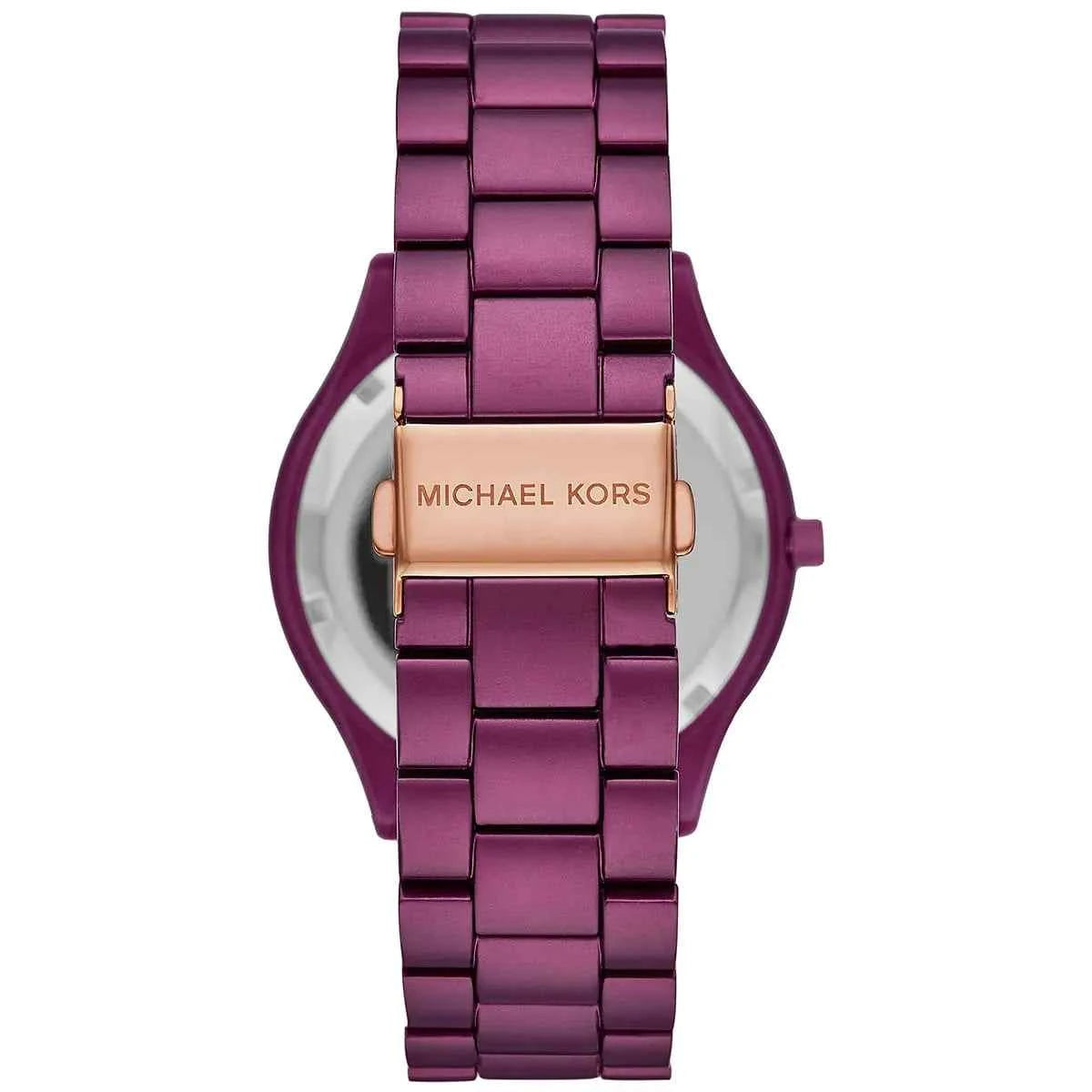 Michael Kors Runway Slim MK4507 Women's Purple Dial Purple Stainless Steel Watch