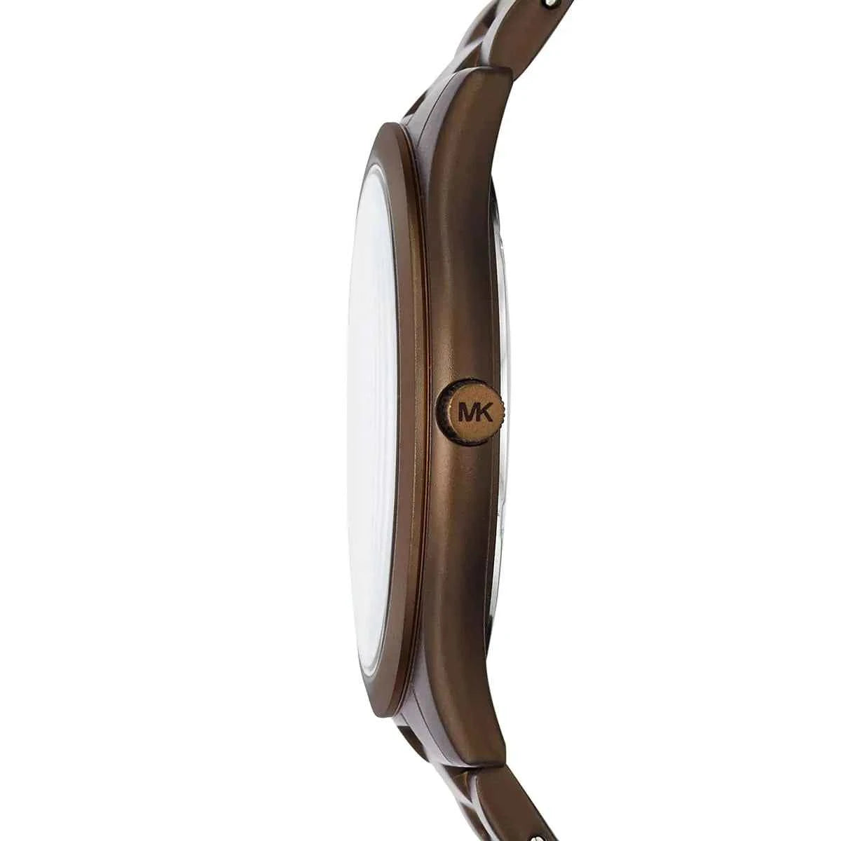 Michael Kors Runway Slim MK4508 Women's Brown Dial Brown Stainless Steel Watch
