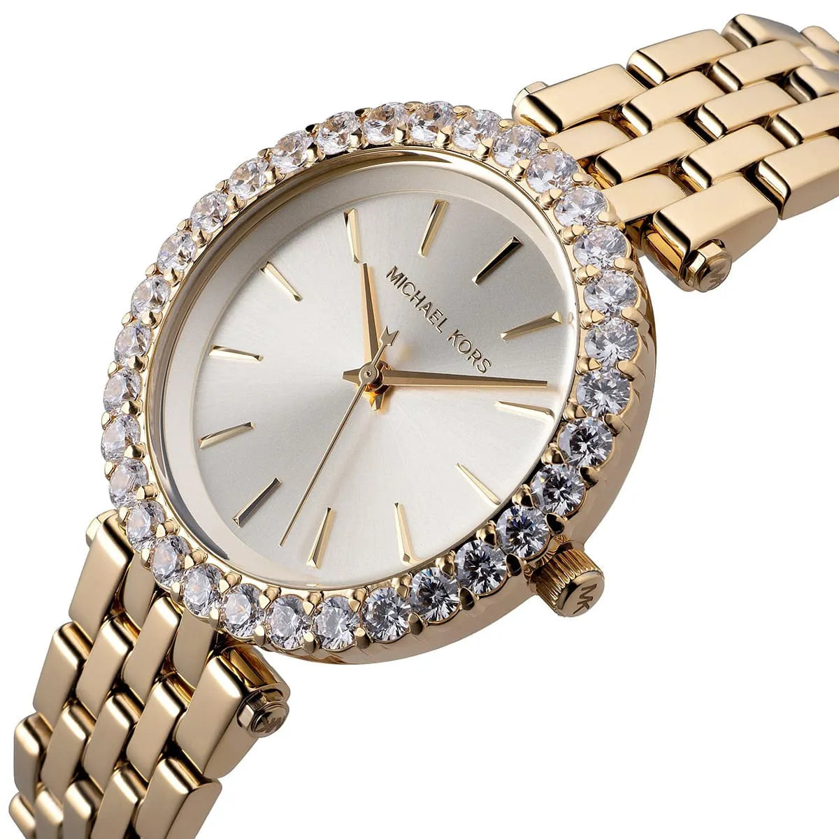 Close-up of Michael Kors MK4513 gold analog dial