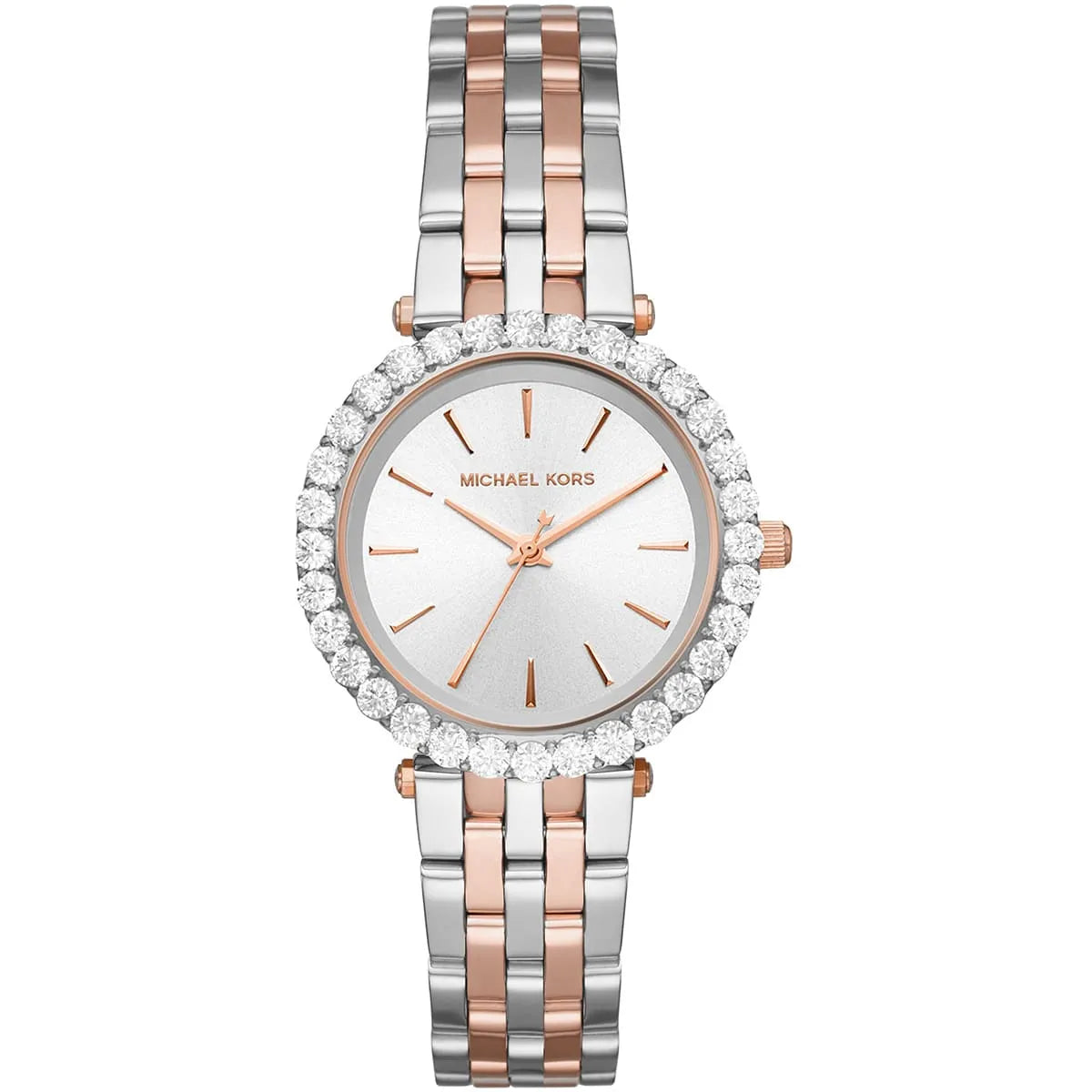 Michael Kors Darci MK4515 women's silver dial two-tone stainless steel watch front view