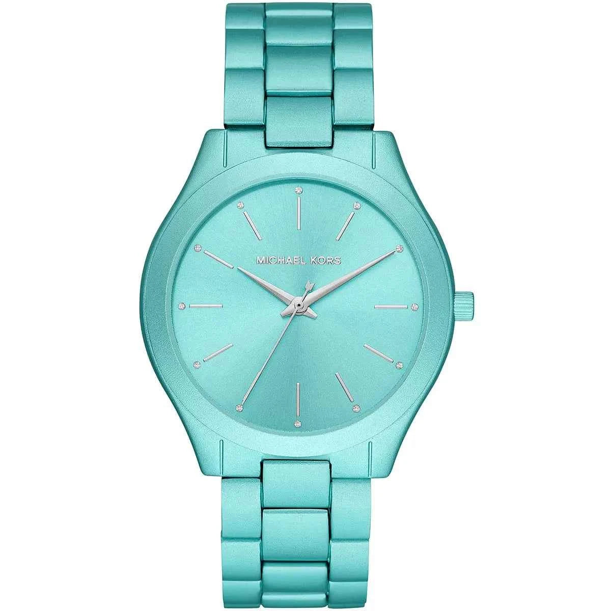 Michael Kors Runway Slim MK4525 Women's Blue Dial Blue Stainless Steel Watch