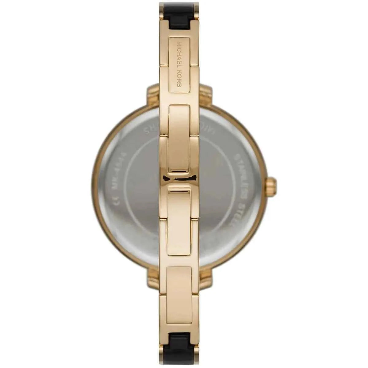 Michael Kors Jaryn MK4544 Women's Gold Dial Black Stainless Steel Watch