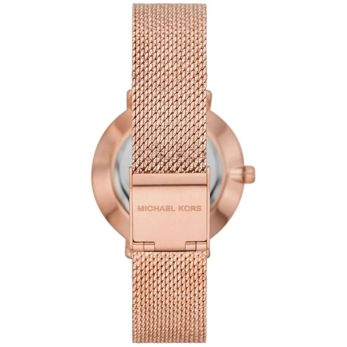 Michael Kors Mini Pyper MK4588 Women's White Dial Rose Gold Stainless Steel Watch