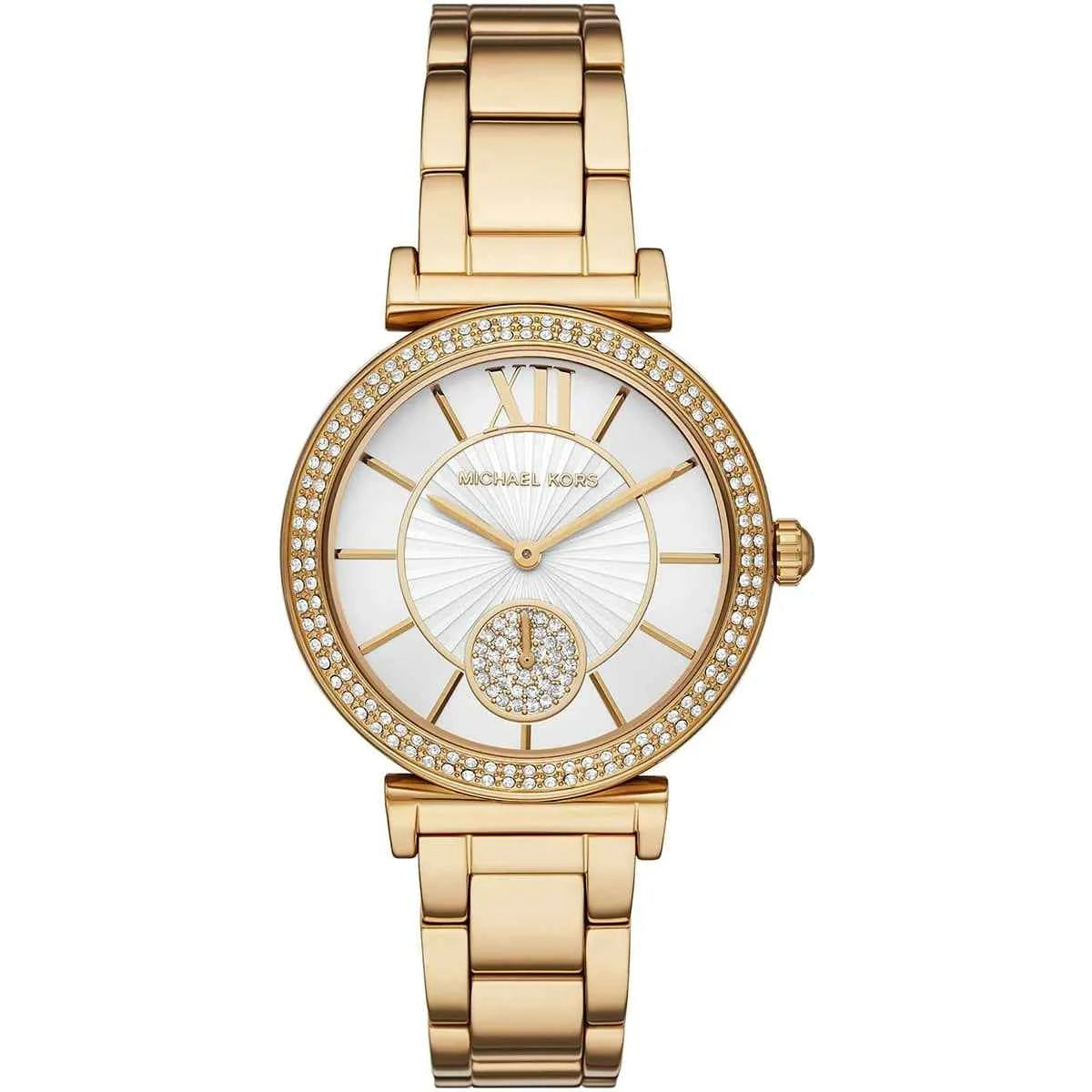 Michael Kors Abbey MK4615 Women's White Dial Gold Stainless Steel Watch