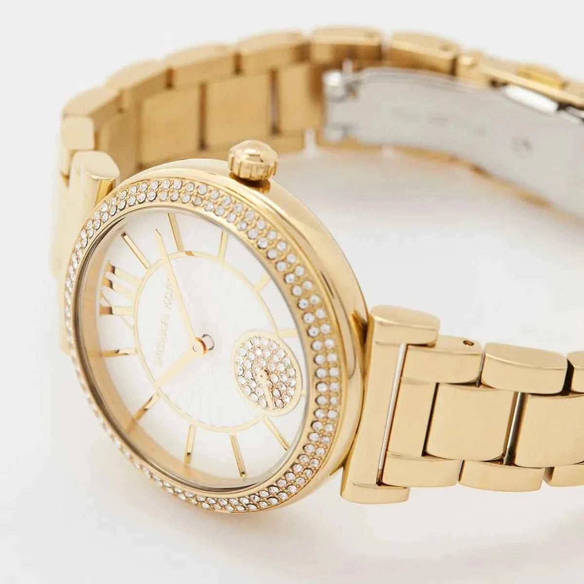 Michael Kors Abbey MK4615 Women's White Dial Gold Stainless Steel Watch