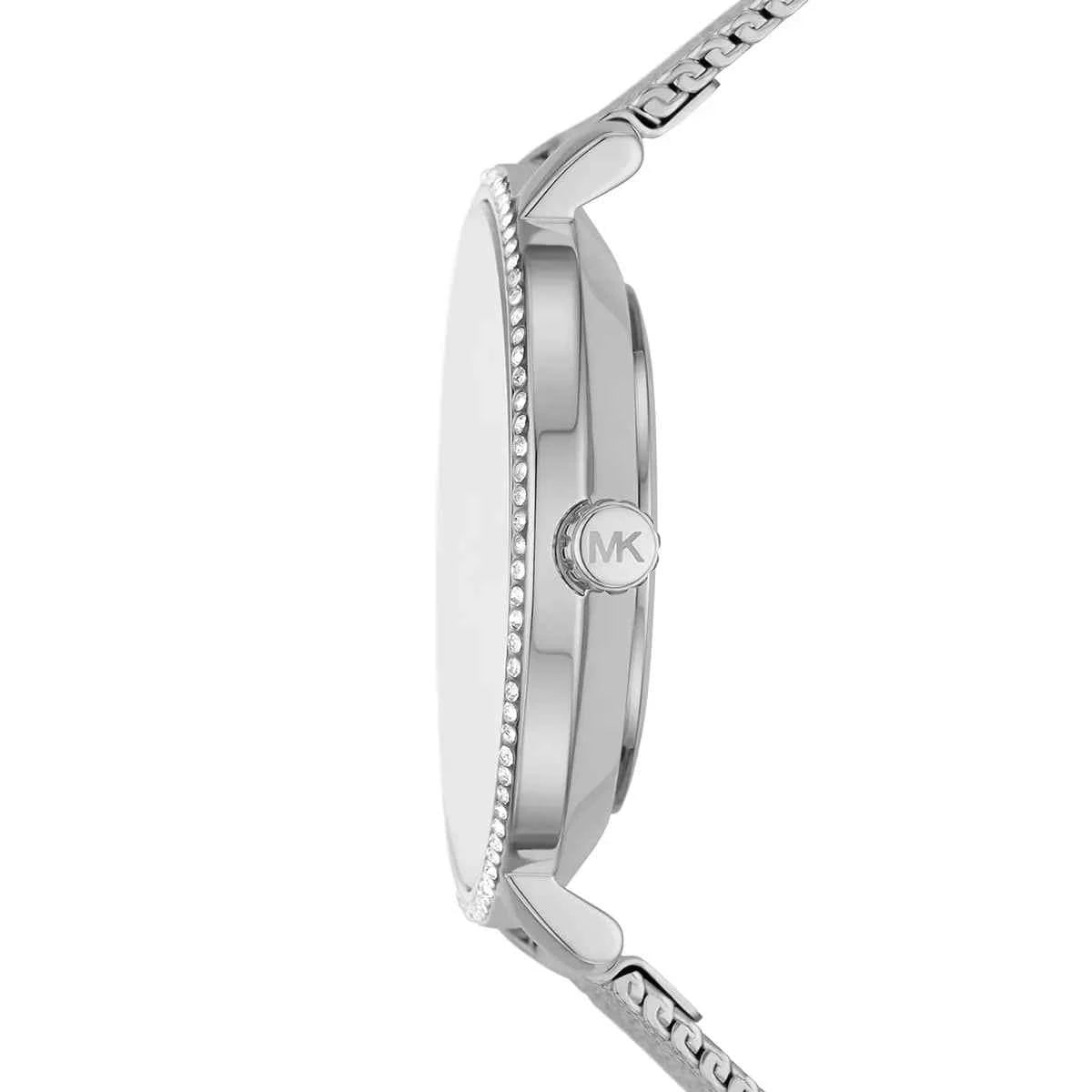 Michael Kors Mini Pyper MK4618 Women's White Dial Silver Stainless Steel Watch