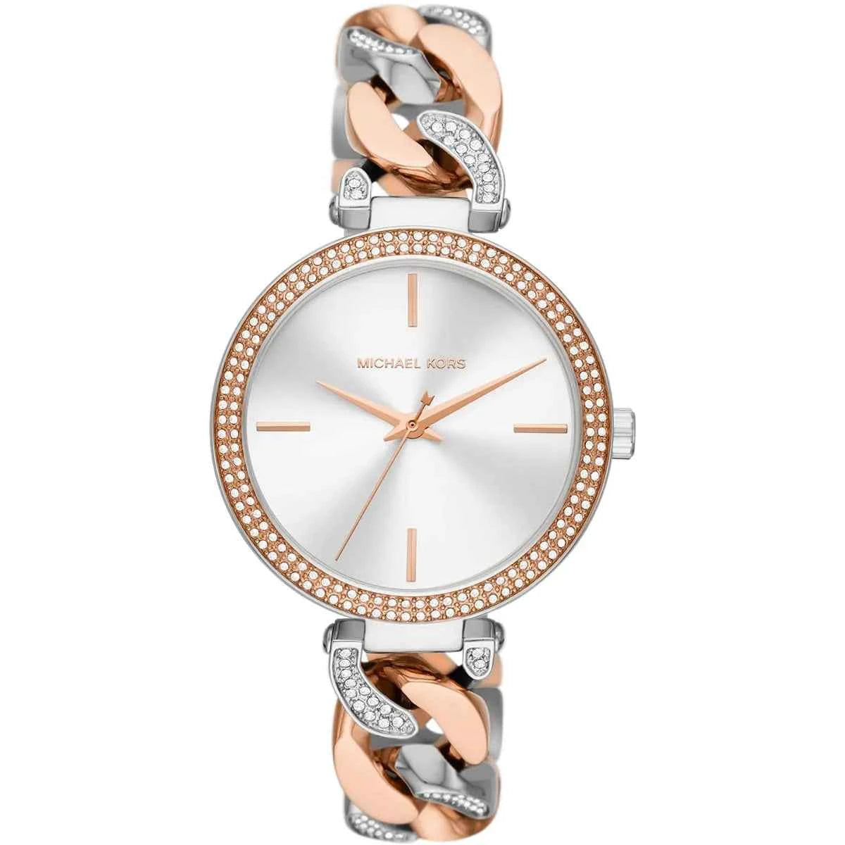 Michael Kors Catelyn MK4634 Women's Silver Dial Two-Tone Stainless Steel Watch