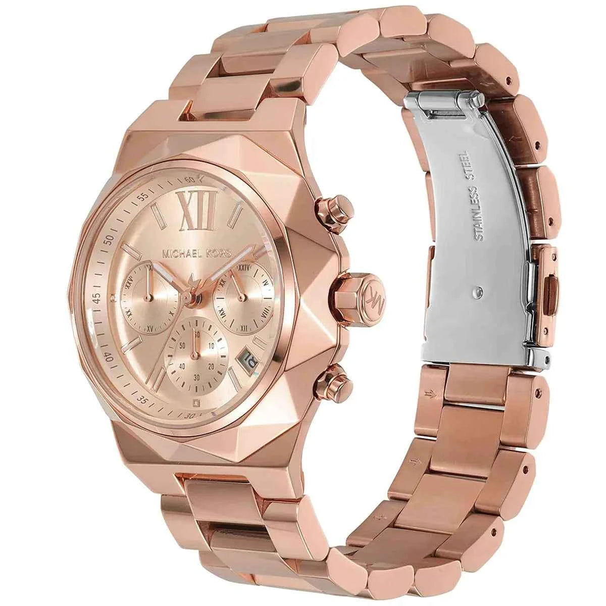 Michael Kors Raquel MK4688 Women's Rose Gold Chronograph Stainless Steel Watch
