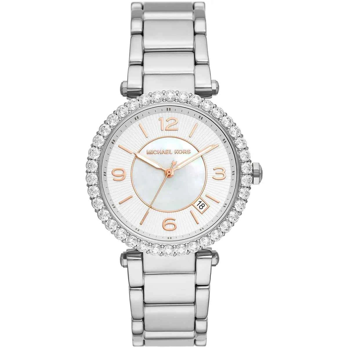 Michael Kors Parker MK4694 Women's White Dial Silver Stainless Steel Watch