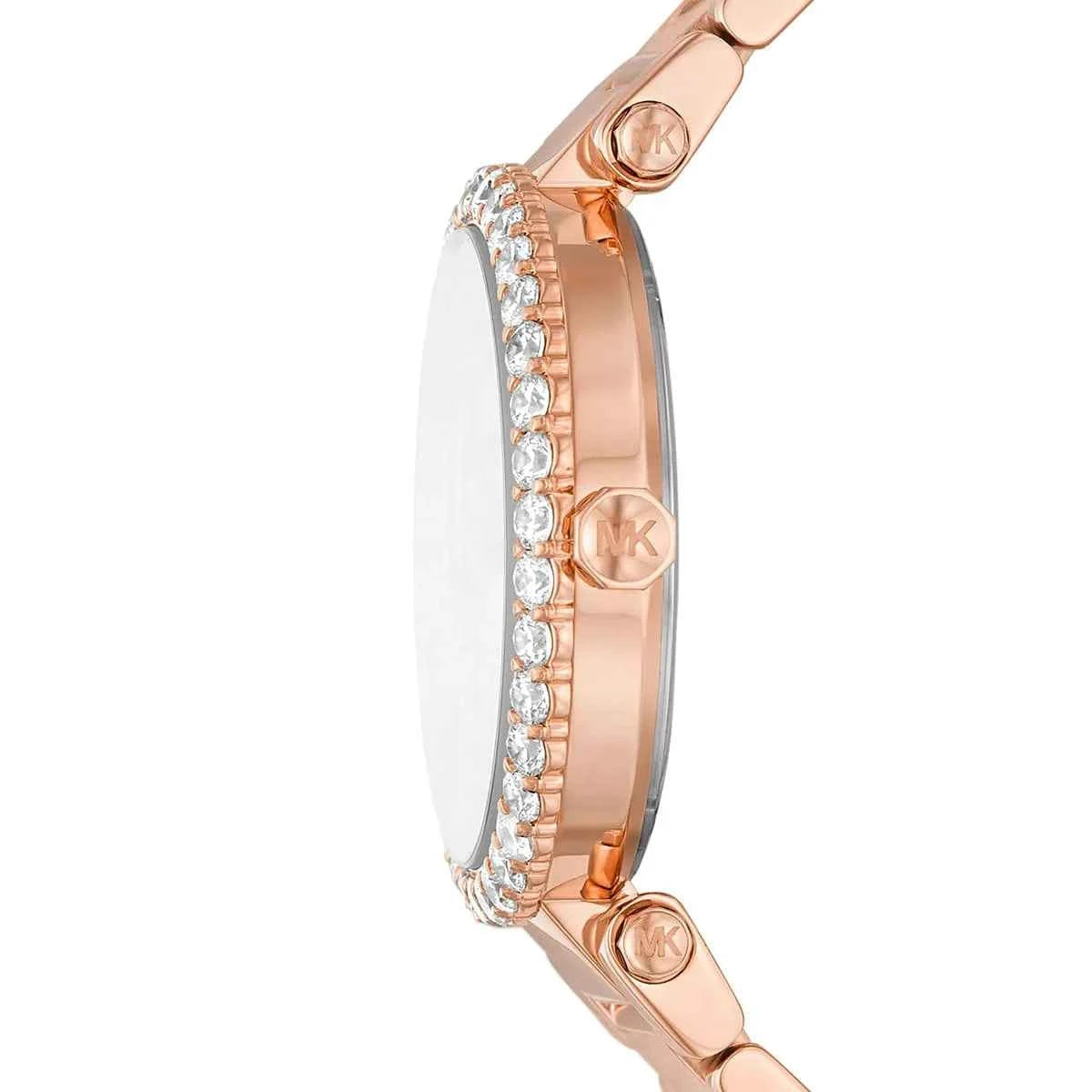 Michael Kors Parker MK4695 Women's White Dial Rose Gold Stainless Steel Watch